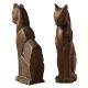 Pair Of Brass Siamese Cat Bookends